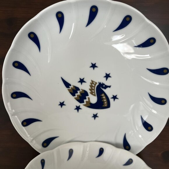 RARE Air France Concorde Porcelain Plate & Bowl Set by Jean Picart Le Doux -1975 - Picture 2 of 7